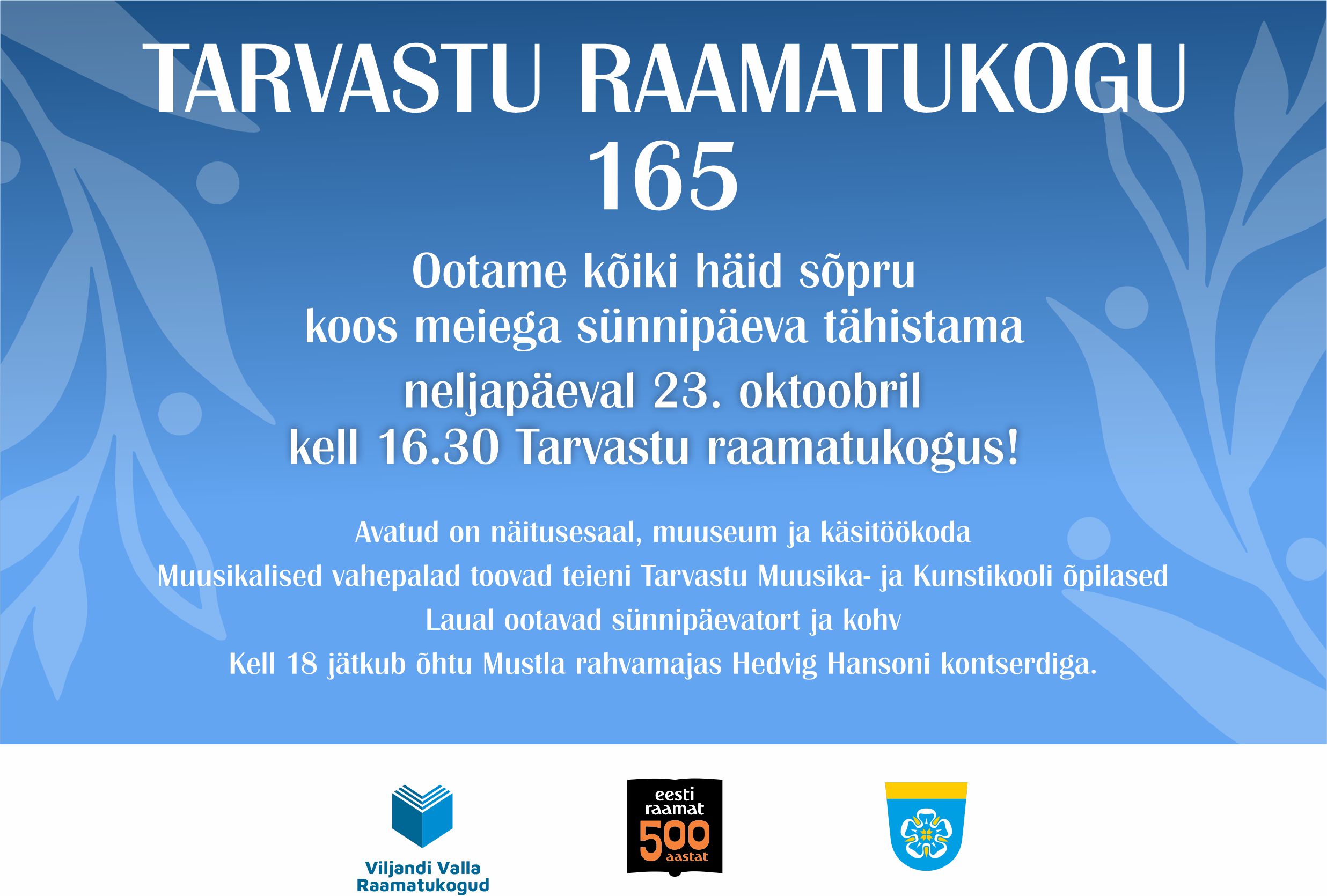 Raamatukogu sünnipäevakuulutus
