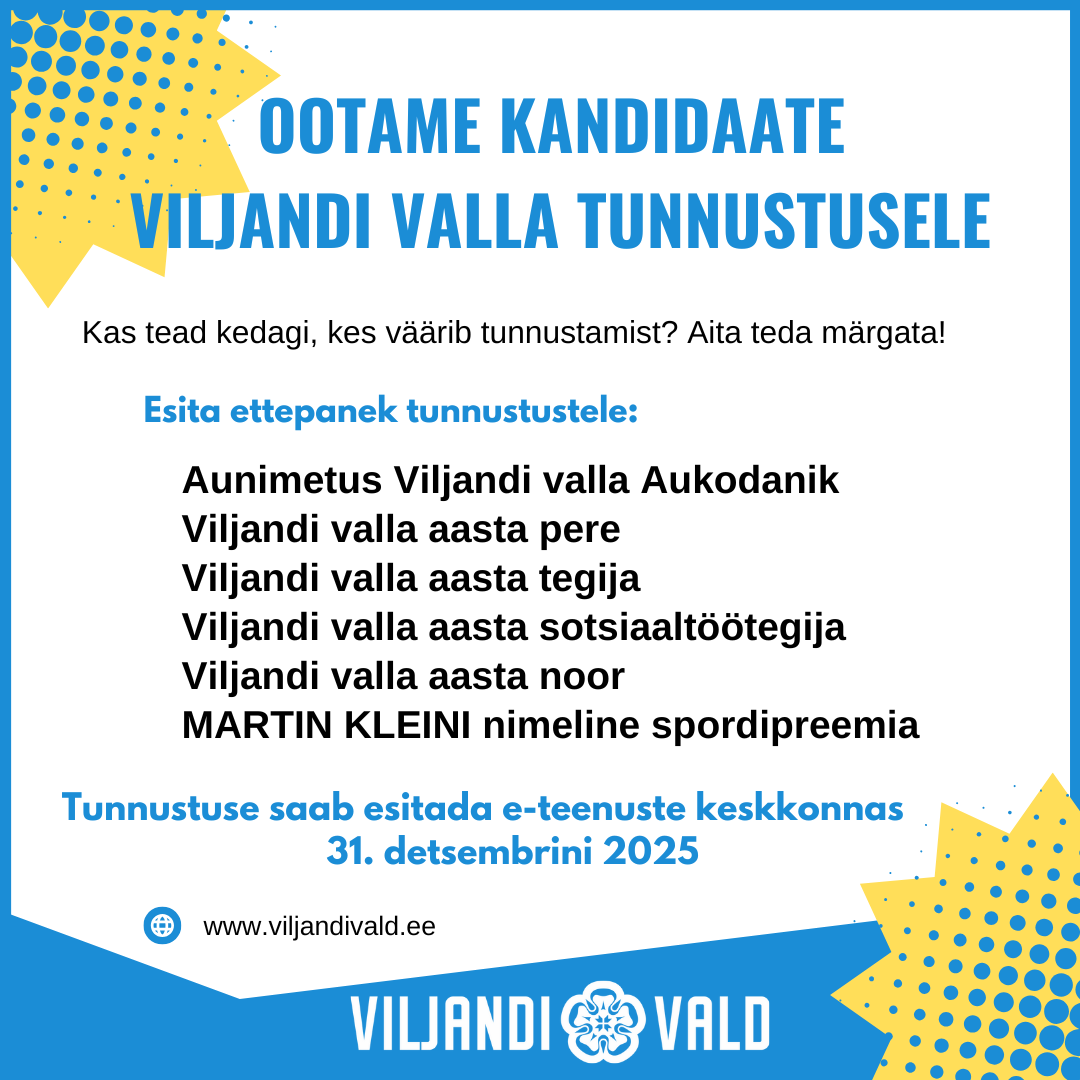 Tunnustuse üleskutse bänner, tekstiga