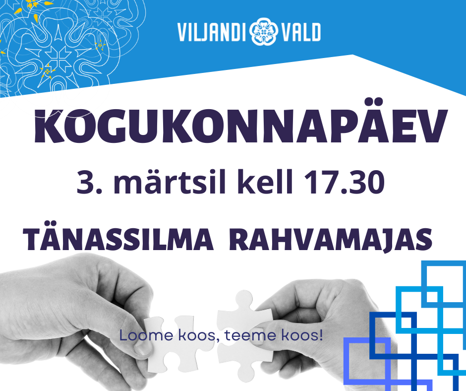 Kogukonnapäeva kujundatud poster