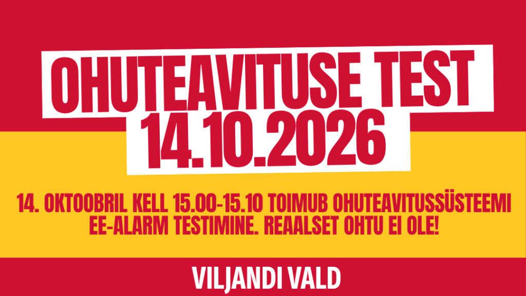 Ohuteavituse test bänner