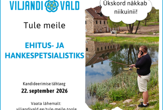 Ehitus- ja hankespetsialisti töökuulutus